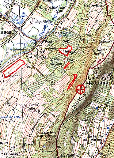 sites de parapente en Bourgogne - Chassey le Camp